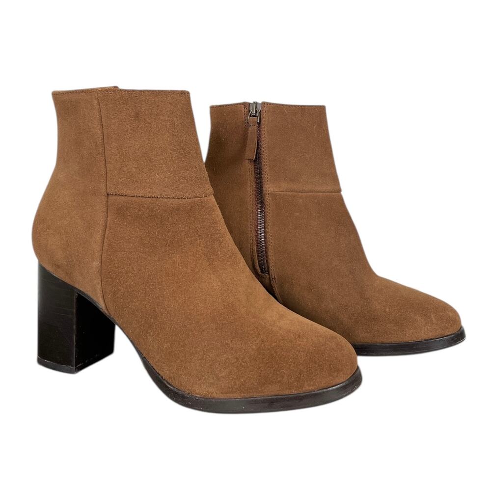Thursday Boot Co. Cognac Suede Modern Boot Brown Women’s 8 Heeled Classic